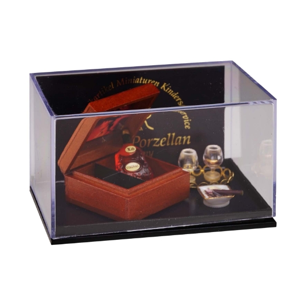 Bild von XO Cognac Set mit Zigarren und Gläßern